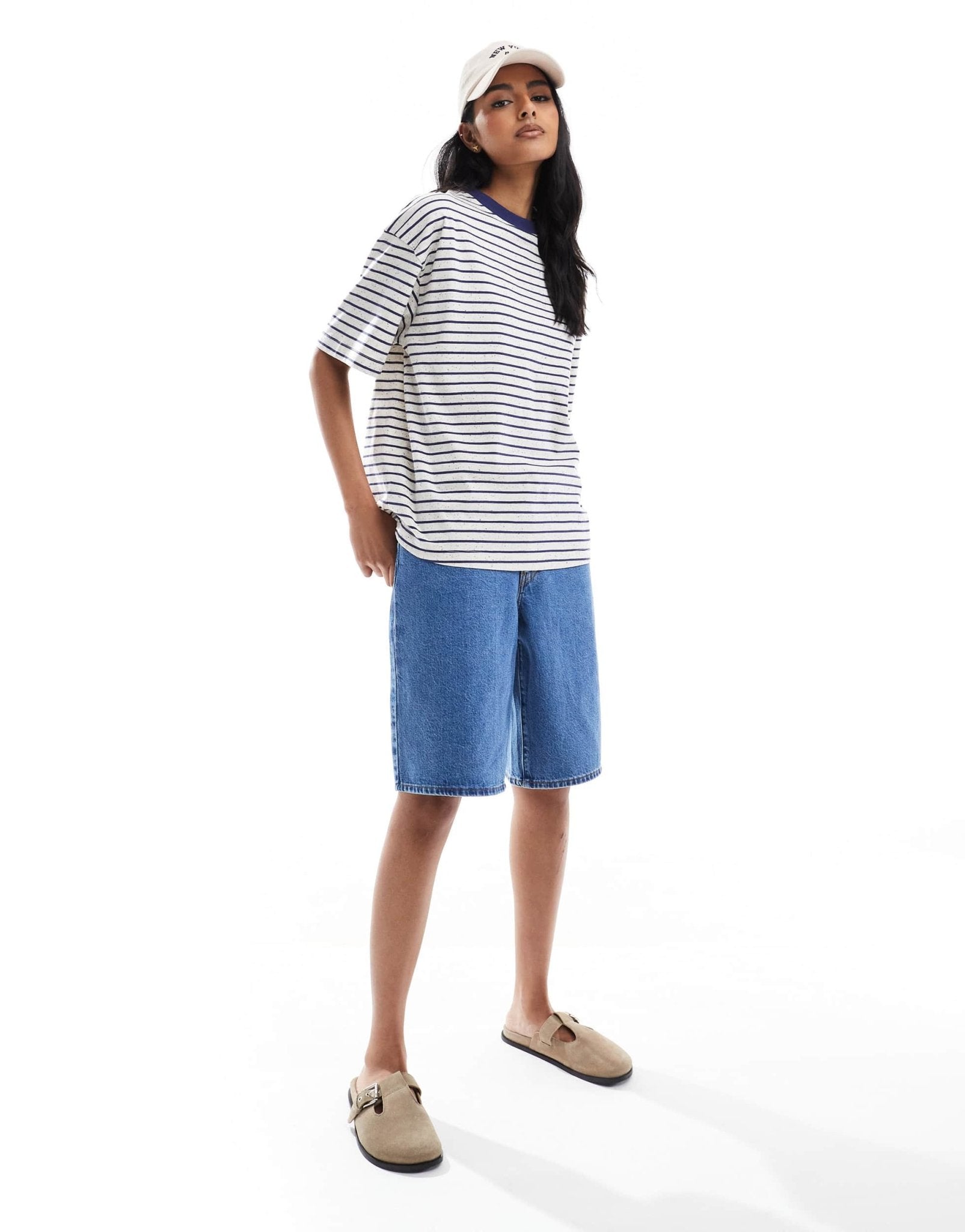 ASOS DESIGN oversized tee in neppie stripe - ASOS Sample Sale