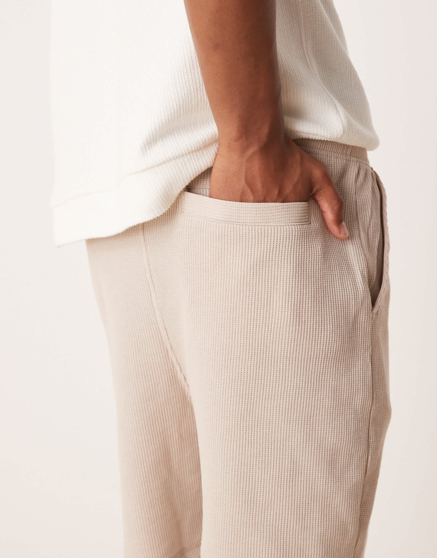 ASOS DESIGN oversized waffle textured short in beige - ASOS Sample Sale