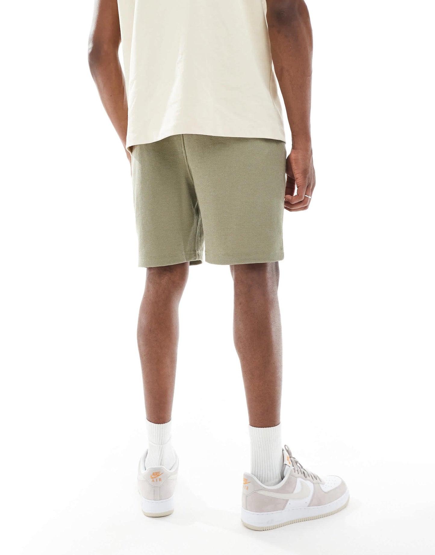 ASOS DESIGN oversized waffle textured short in brown - ASOS Sample Sale