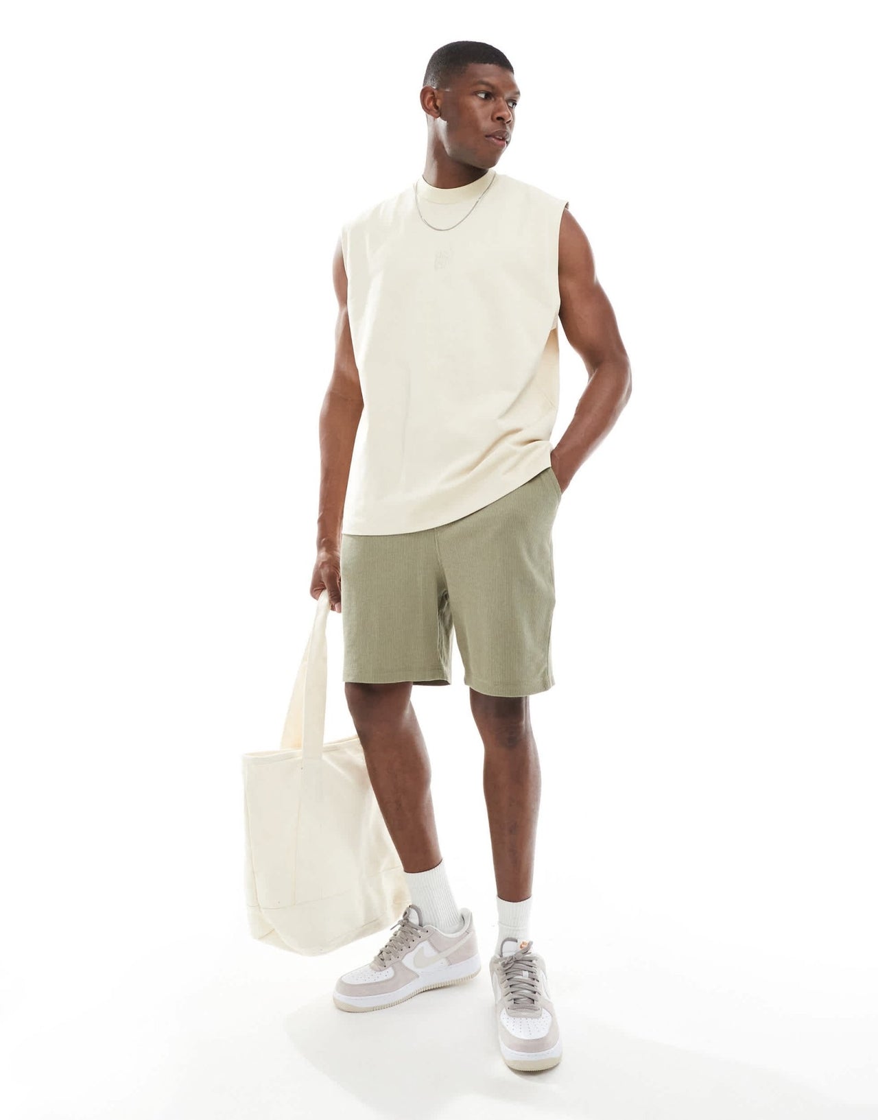 ASOS DESIGN oversized waffle textured short in brown - ASOS Sample Sale