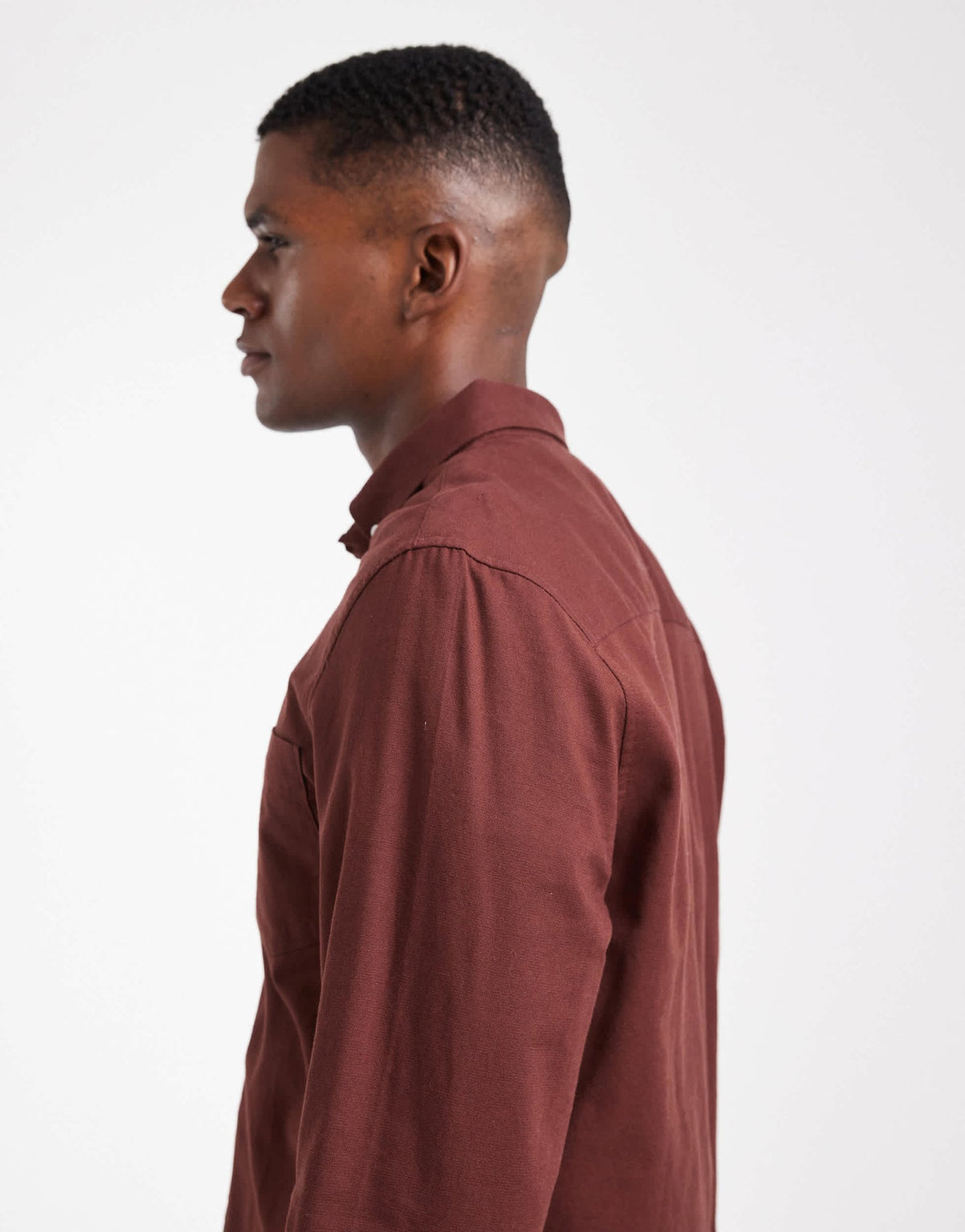 ASOS DESIGN oxford regular shirt in burgundy - ASOS Sample Sale