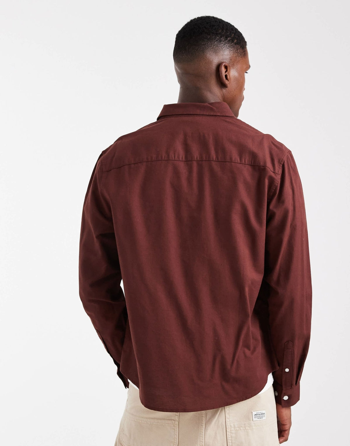 ASOS DESIGN oxford regular shirt in burgundy - ASOS Sample Sale