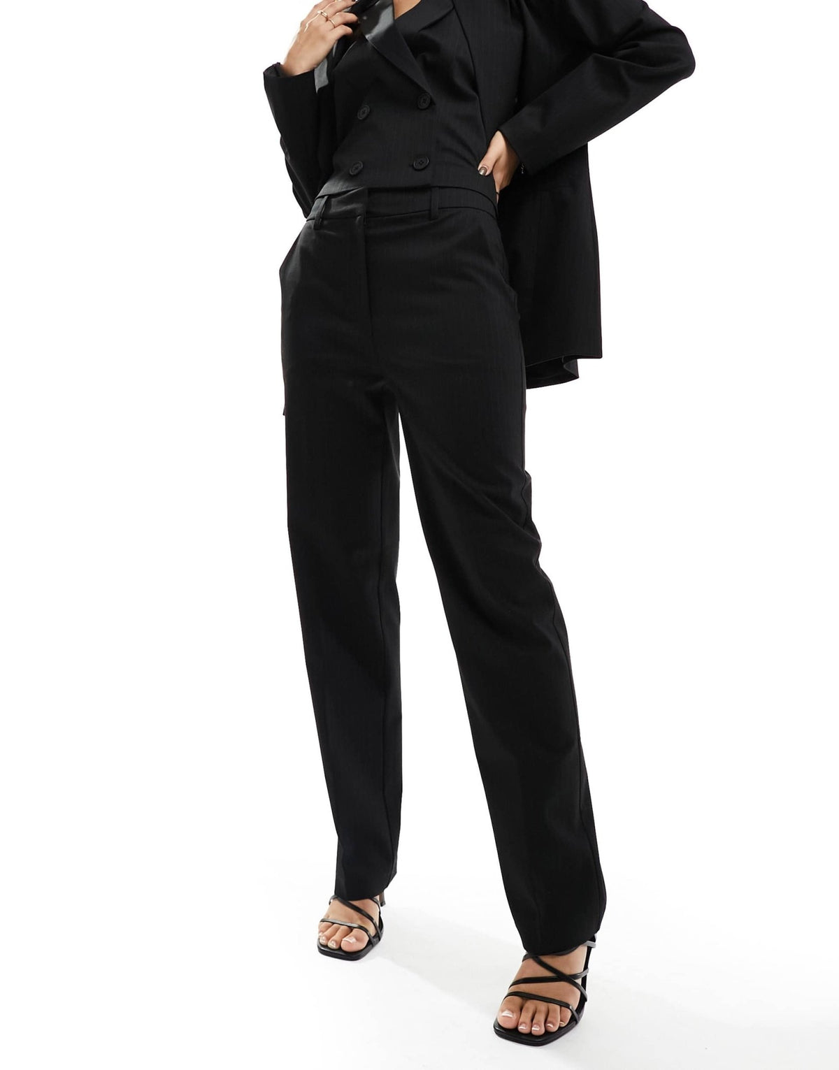 ASOS DESIGN pencil trousers in pinstripe - ASOS Sample Sale