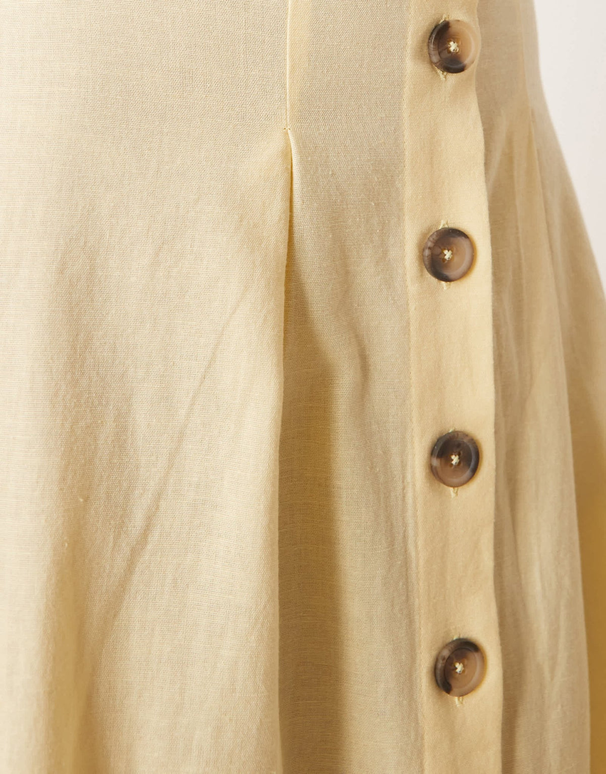 ASOS DESIGN Petite slash neck button down waistcoat maxi dress in buttermilk - ASOS Sample Sale