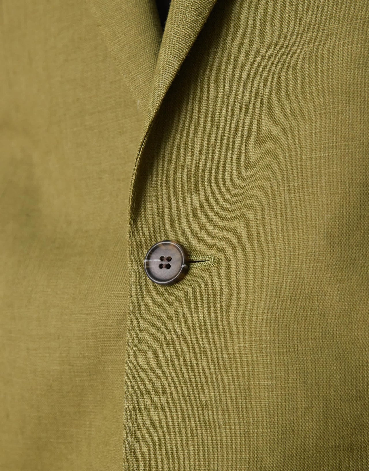 ASOS DESIGN premium 100% linen slim suit jacket in green - ASOS Sample Sale