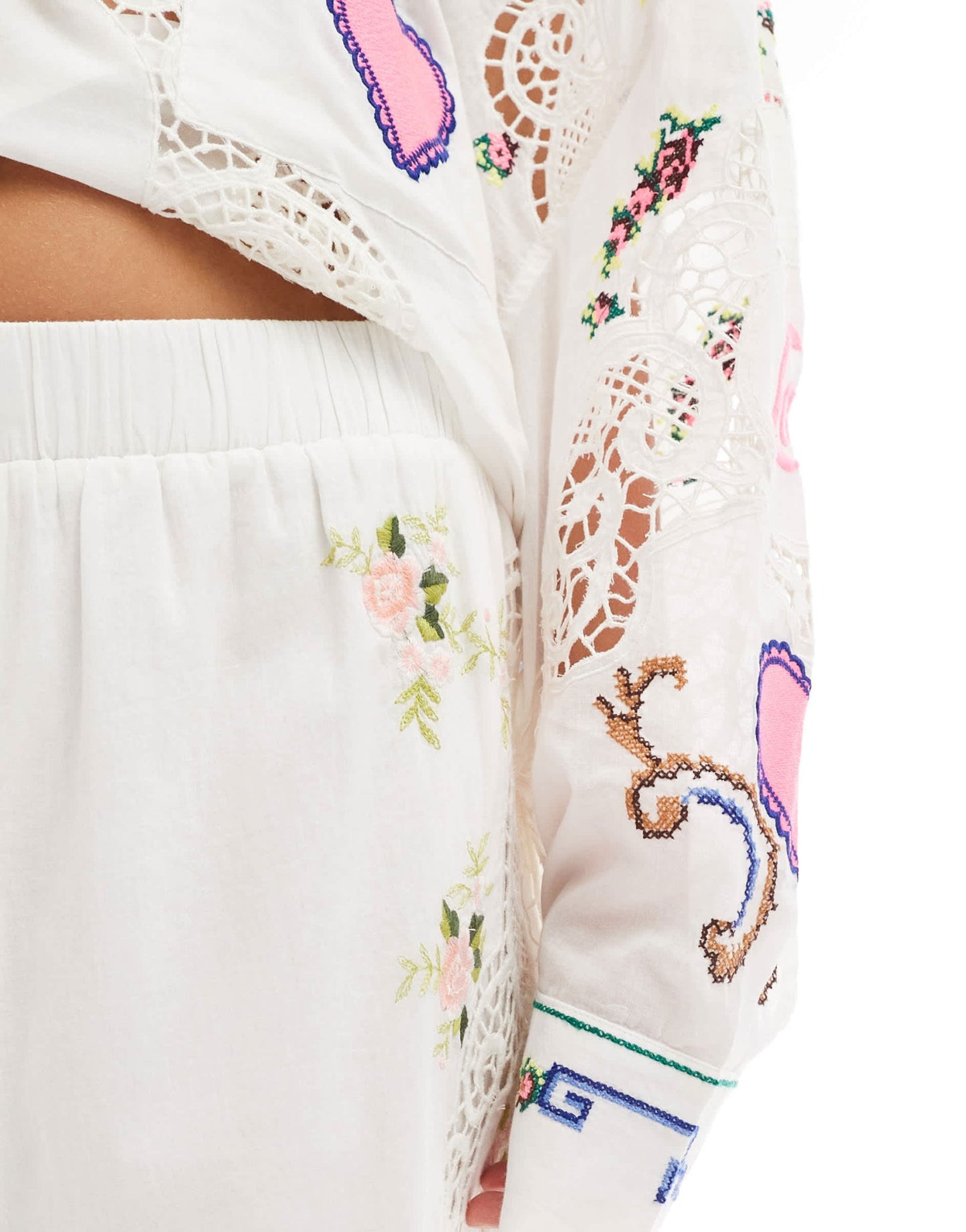 ASOS DESIGN premium embroidered co - ord short - ASOS Sample Sale