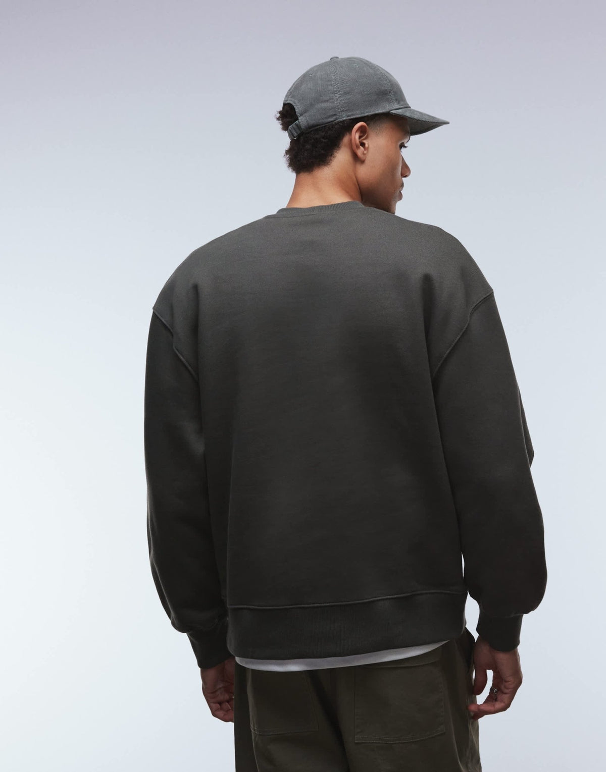 ASOS DESIGN premium heavyweight oversized sweatshirt in 400 gsm khaki - KHAKI - ASOS Sample Sale
