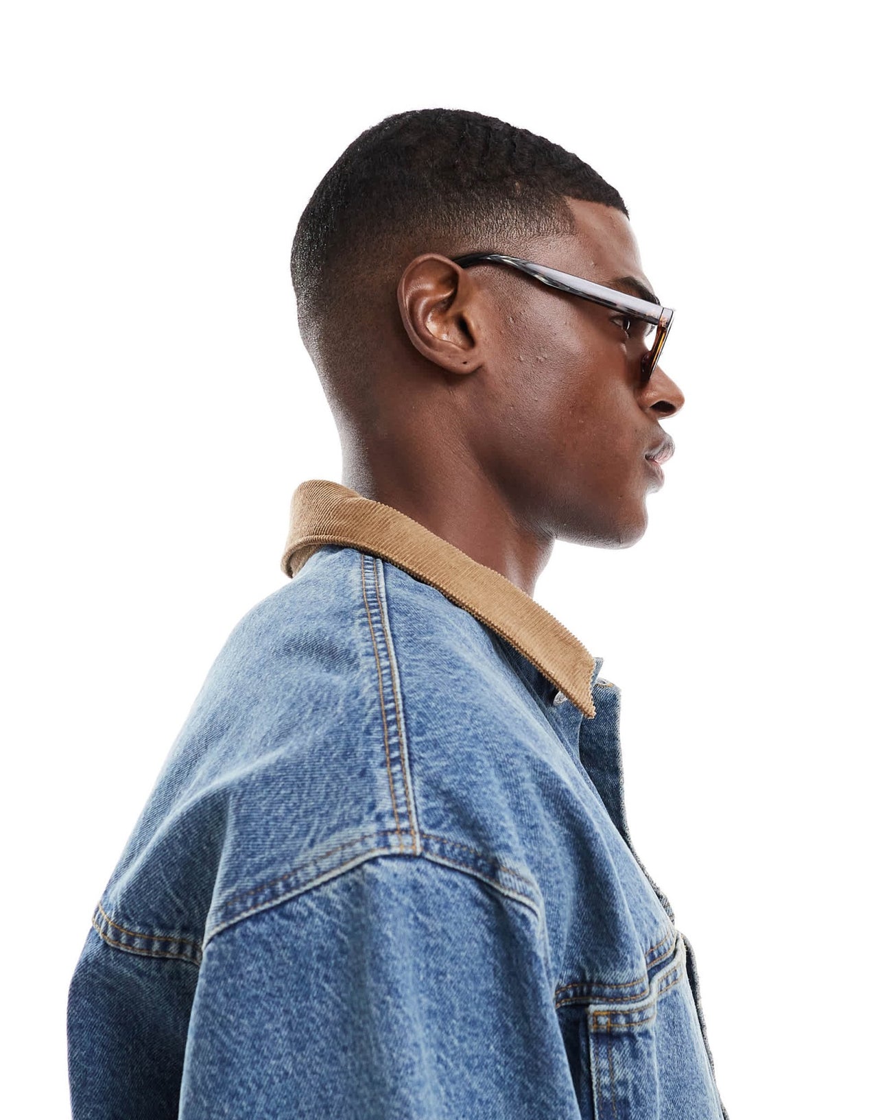 ASOS DESIGN preppy oval in tort with burgundy lens - ASOS Sample Sale