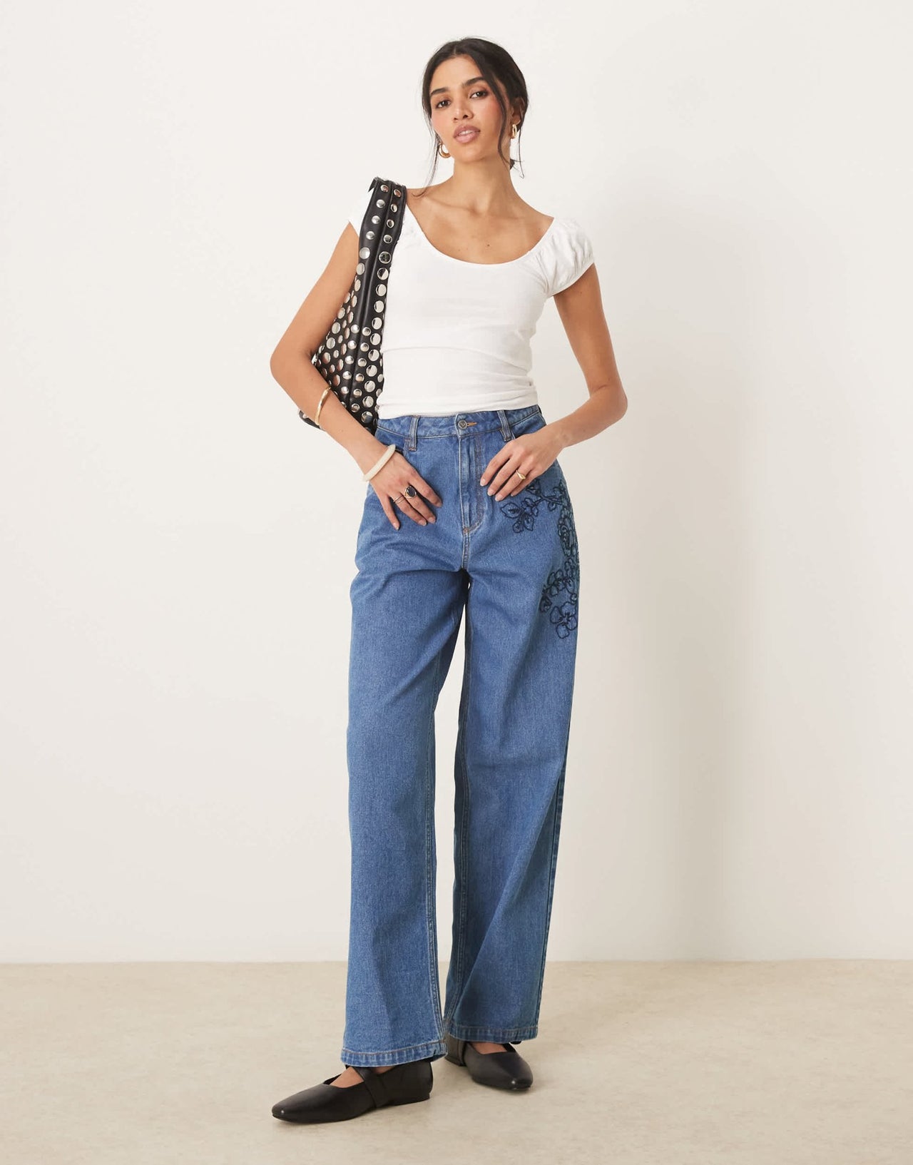 ASOS DESIGN puff sleeve sun top in white - ASOS Sample Sale