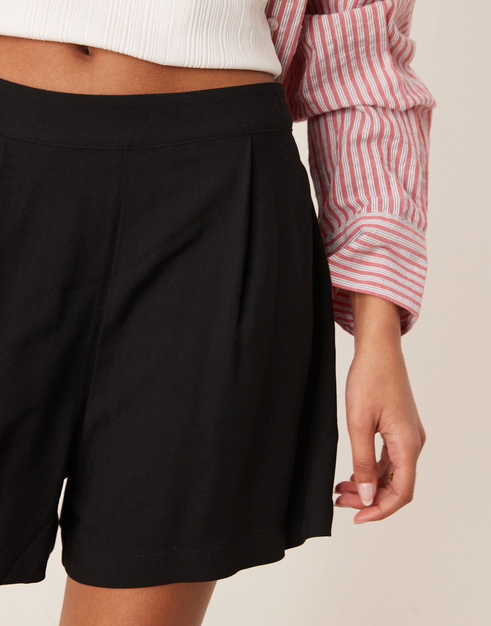 ASOS DESIGN pull on shorts in black - ASOS Sample Sale