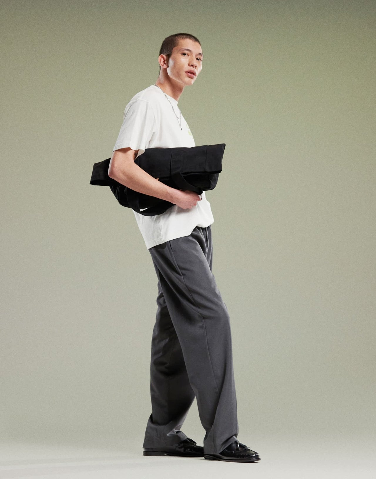 ASOS DESIGN pull on smart wide leg trousers in charcoal - ASOS Sample Sale