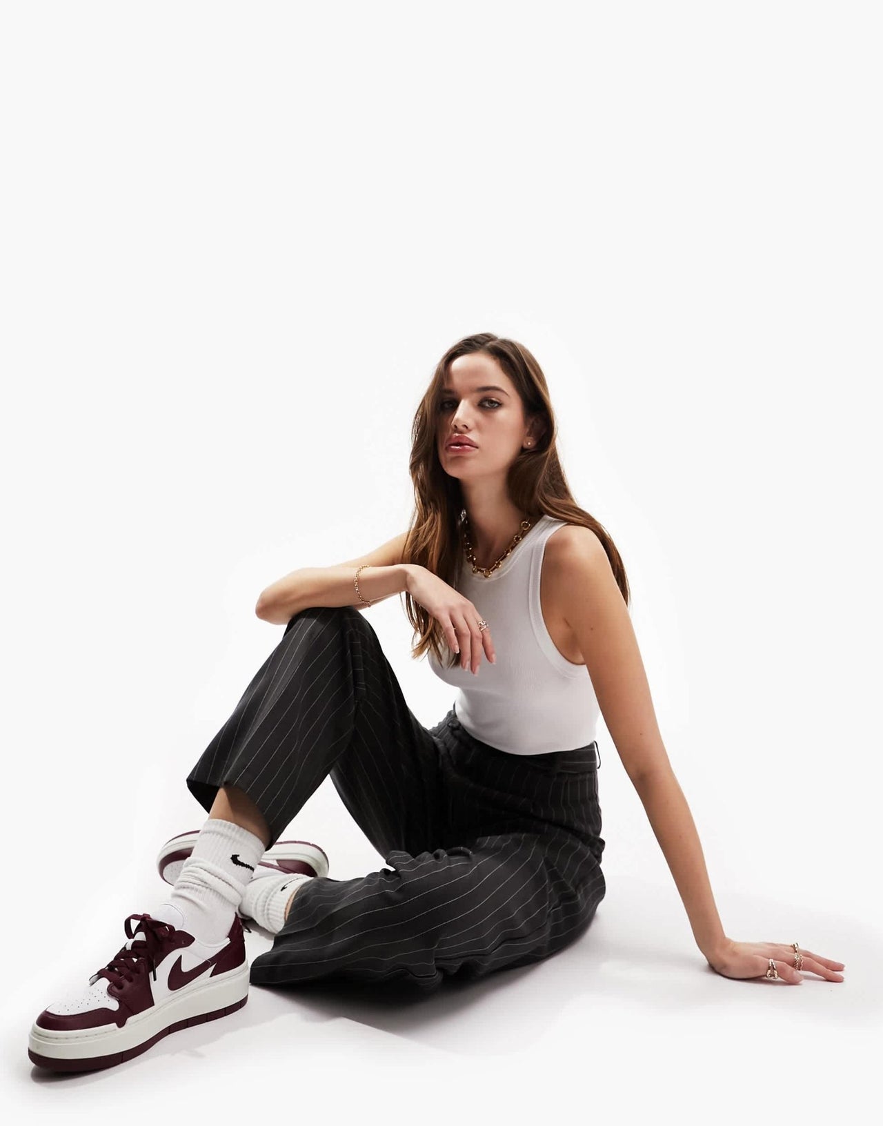 ASOS DESIGN racer neck bodysuit in white - ASOS Sample Sale