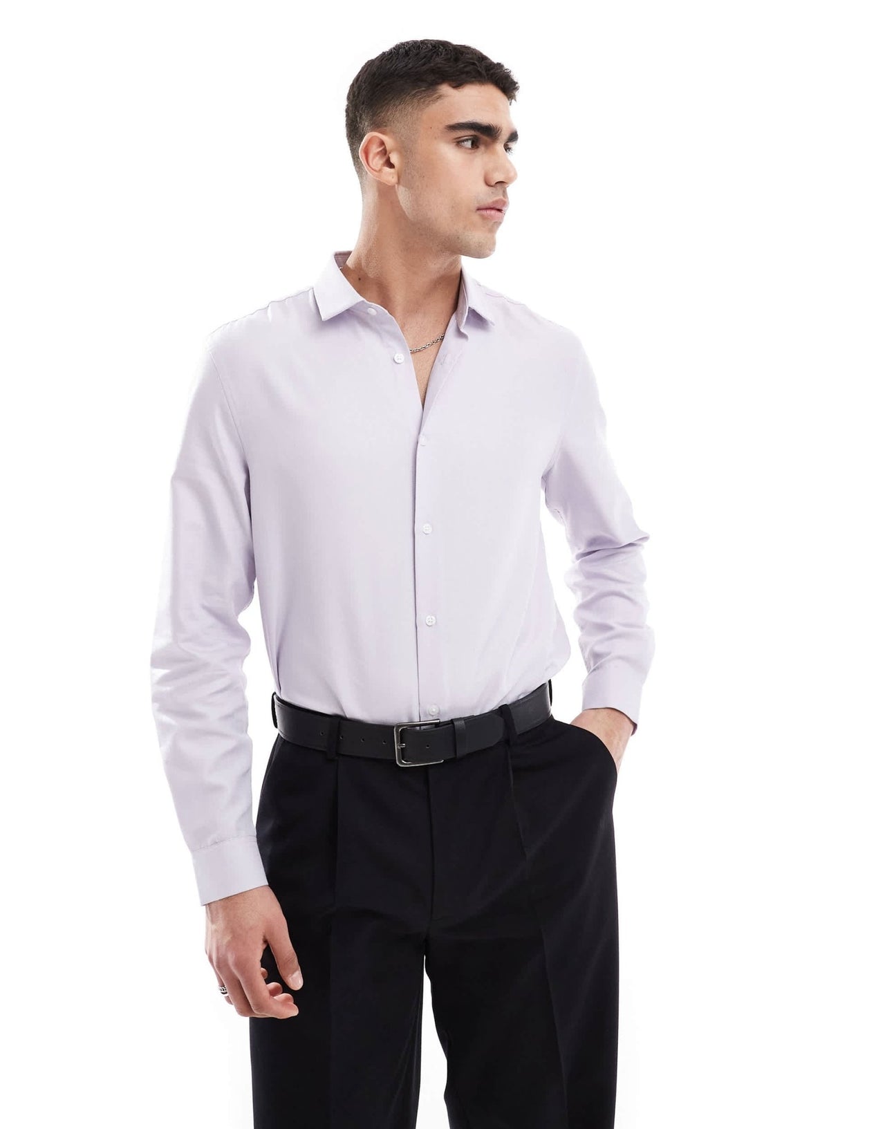 ASOS DESIGN regular shirt in pink - ASOS Sample Sale
