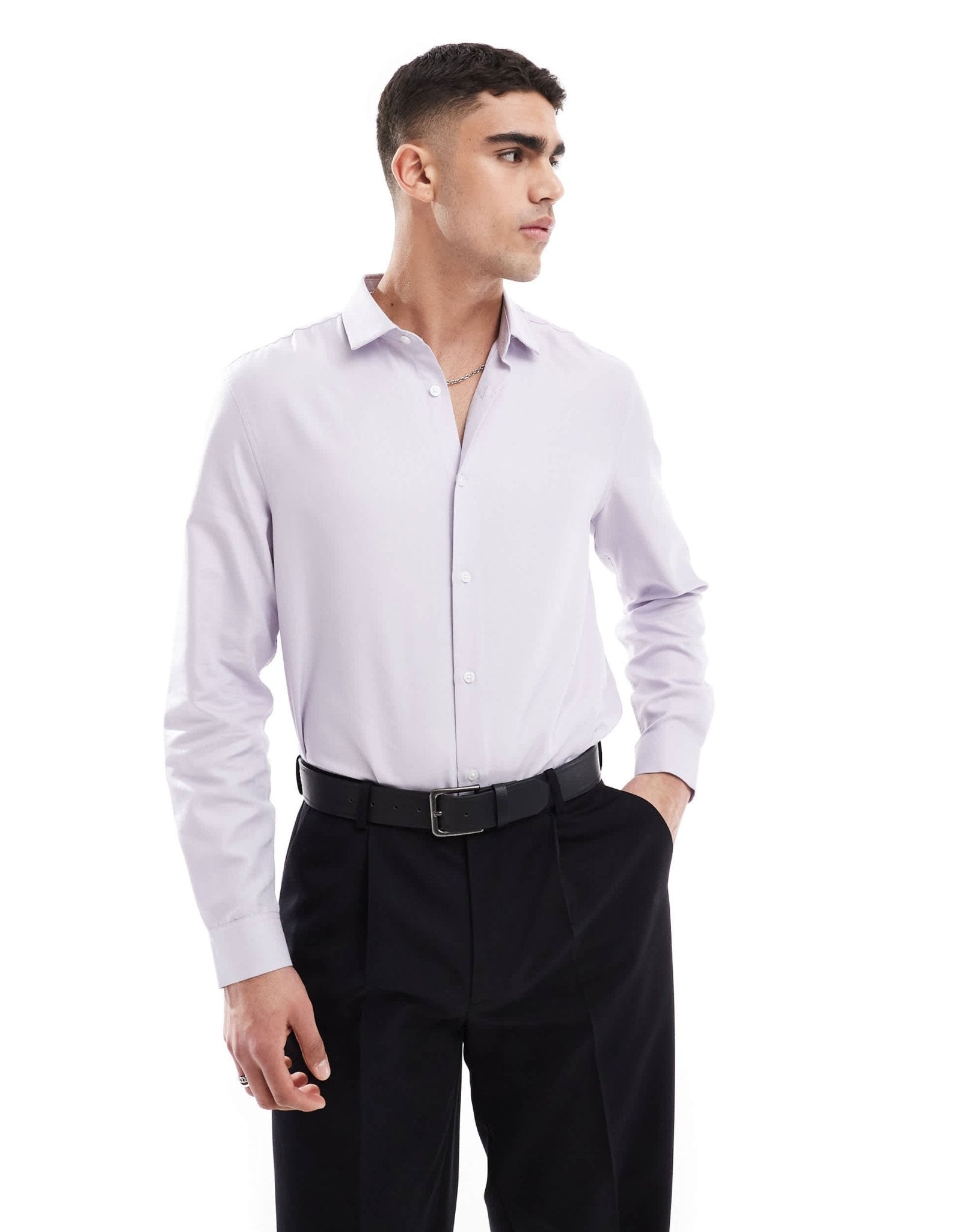 ASOS DESIGN regular shirt in pink - ASOS Sample Sale