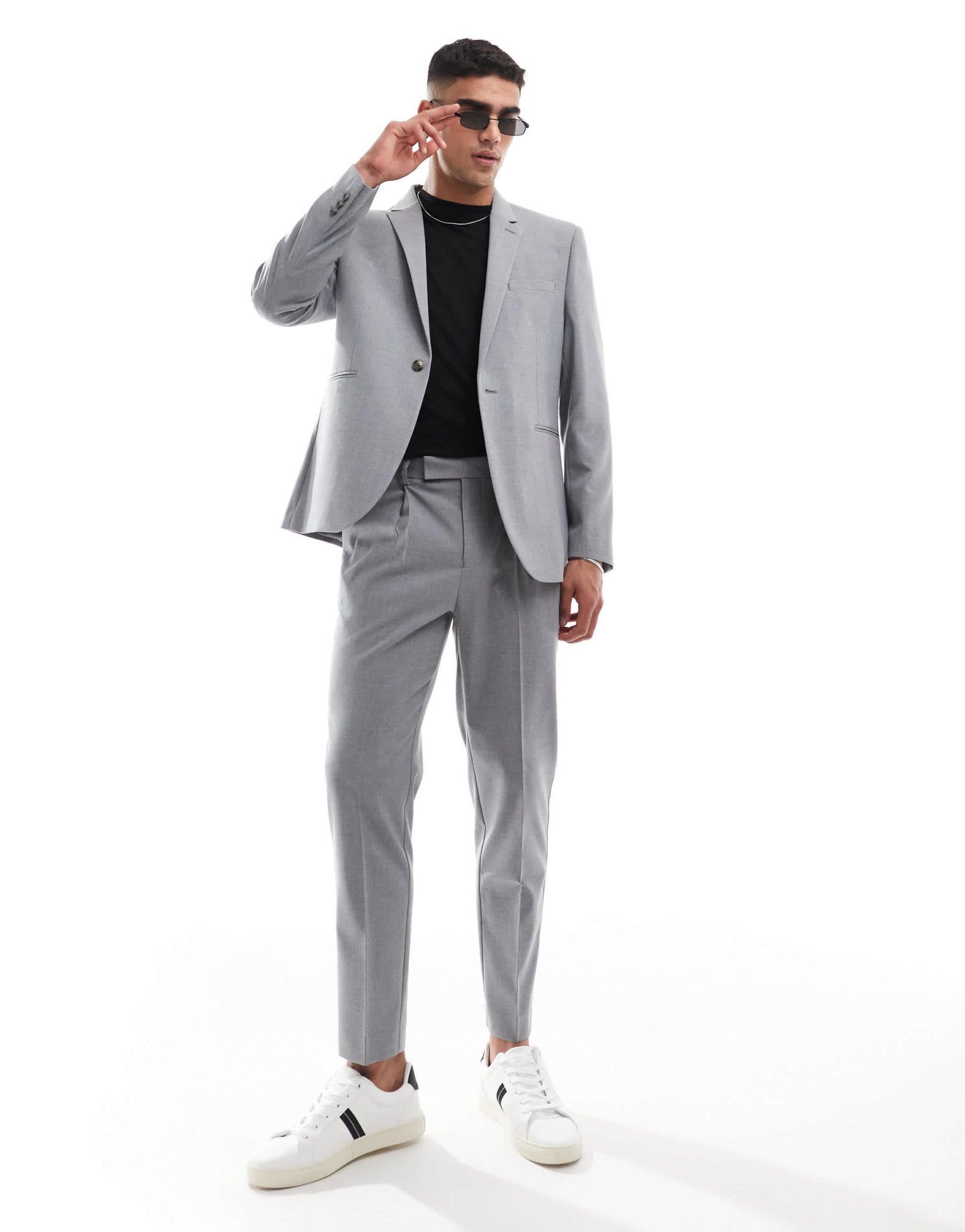 ASOS DESIGN regular suit jacket in grey - ASOS Sample Sale