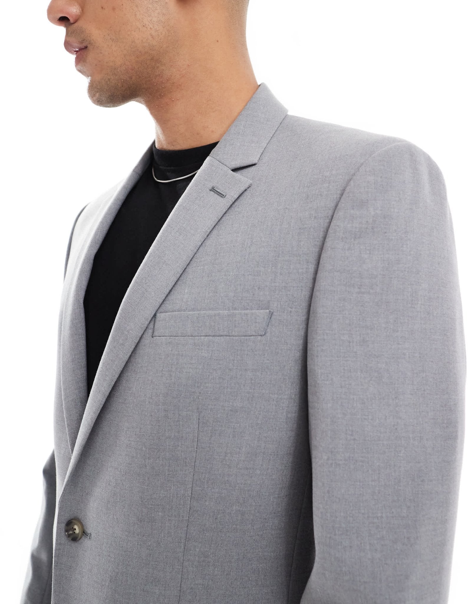 ASOS DESIGN regular suit jacket in grey - ASOS Sample Sale