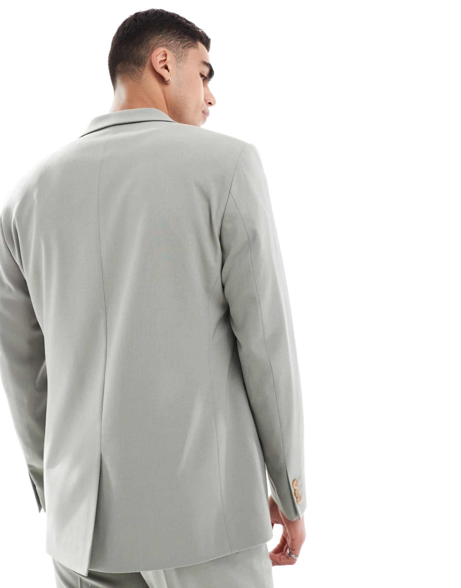 ASOS DESIGN regular suit jacket in sage green - ASOS Sample Sale