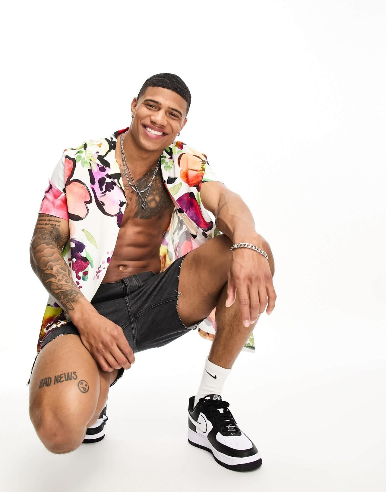 ASOS DESIGN relaxed revere shirt in painted floral print - ASOS Sample Sale