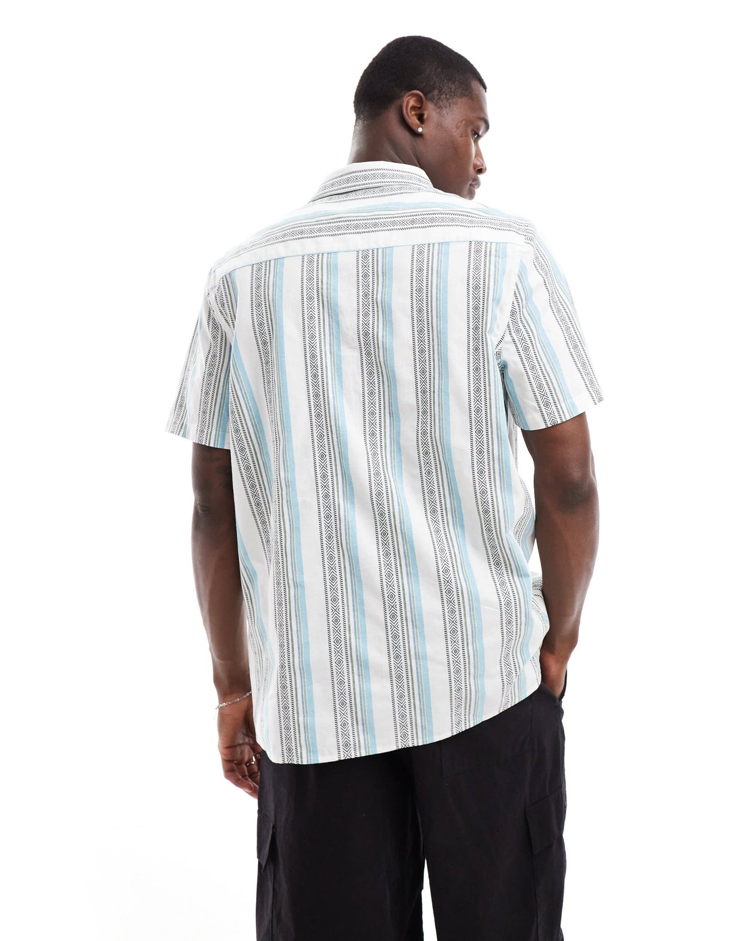 ASOS DESIGN relaxed shirt in aztec stripe - ASOS Sample Sale