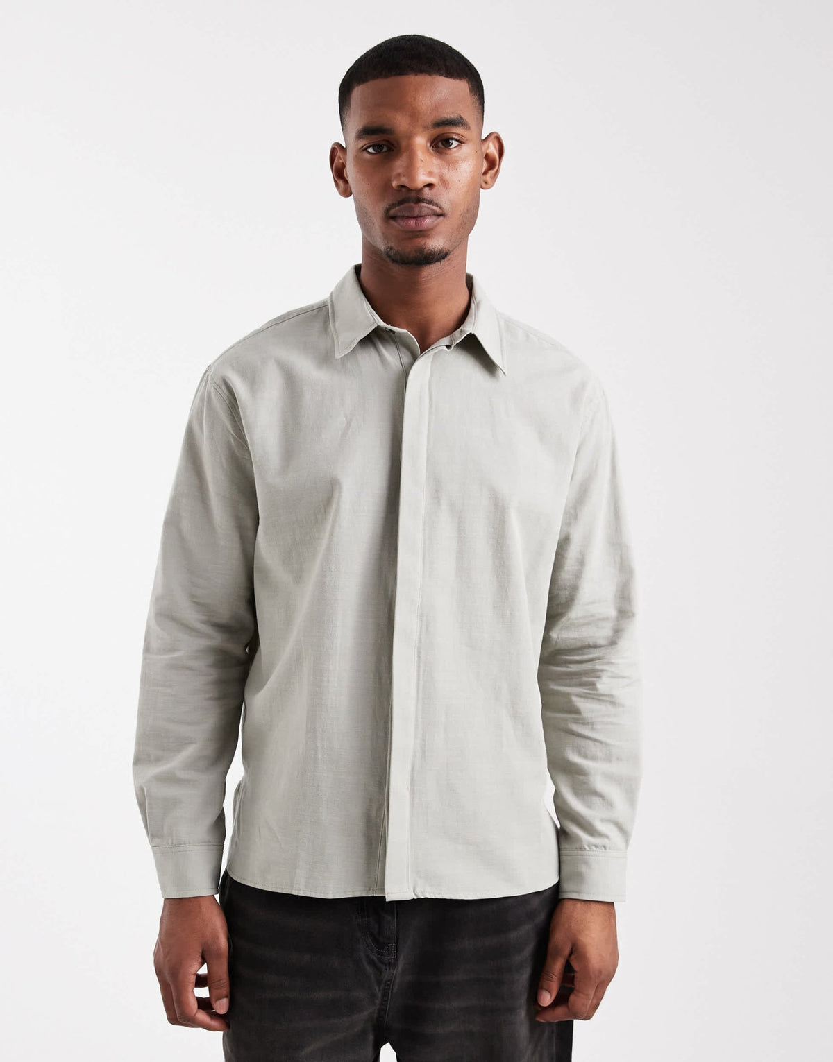 ASOS DESIGN relaxed shirt in sage green - ASOS Sample Sale