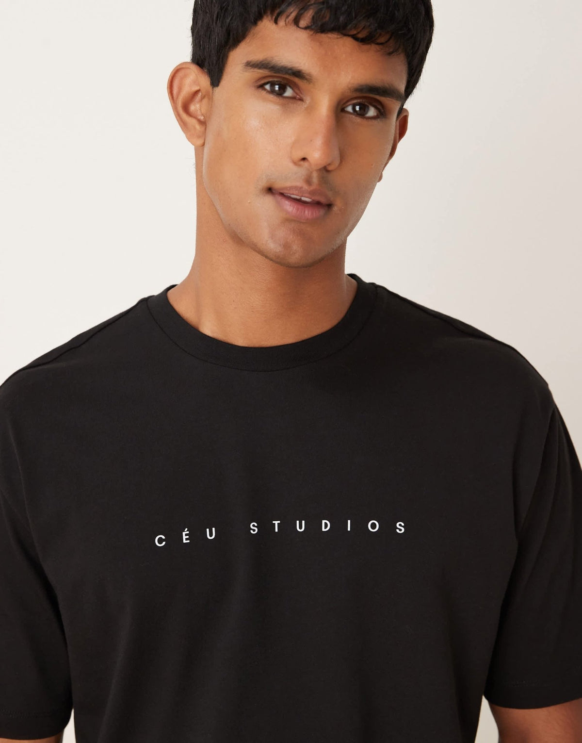 ASOS DESIGN relaxed t-shirt with chest print in black - ASOS Sample Sale