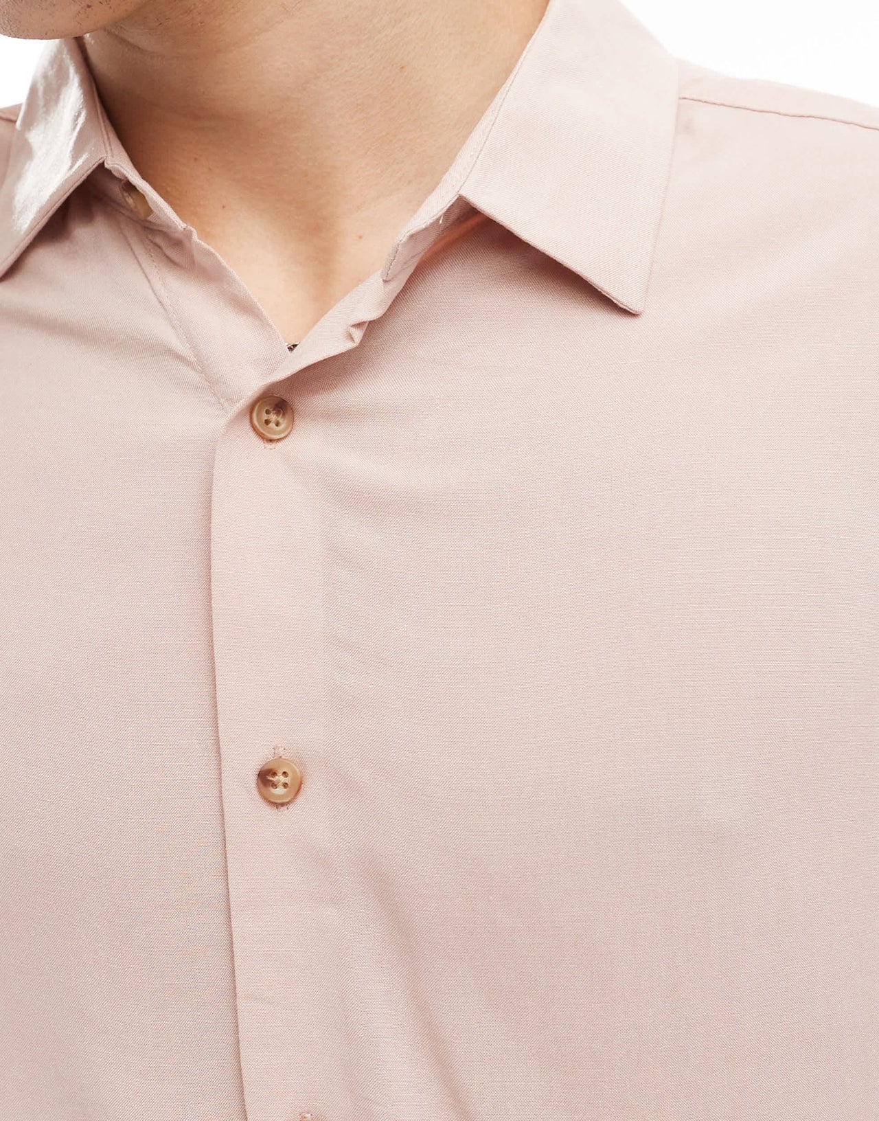 ASOS DESIGN relaxed viscose shirt in dusty pink - ASOS Sample Sale