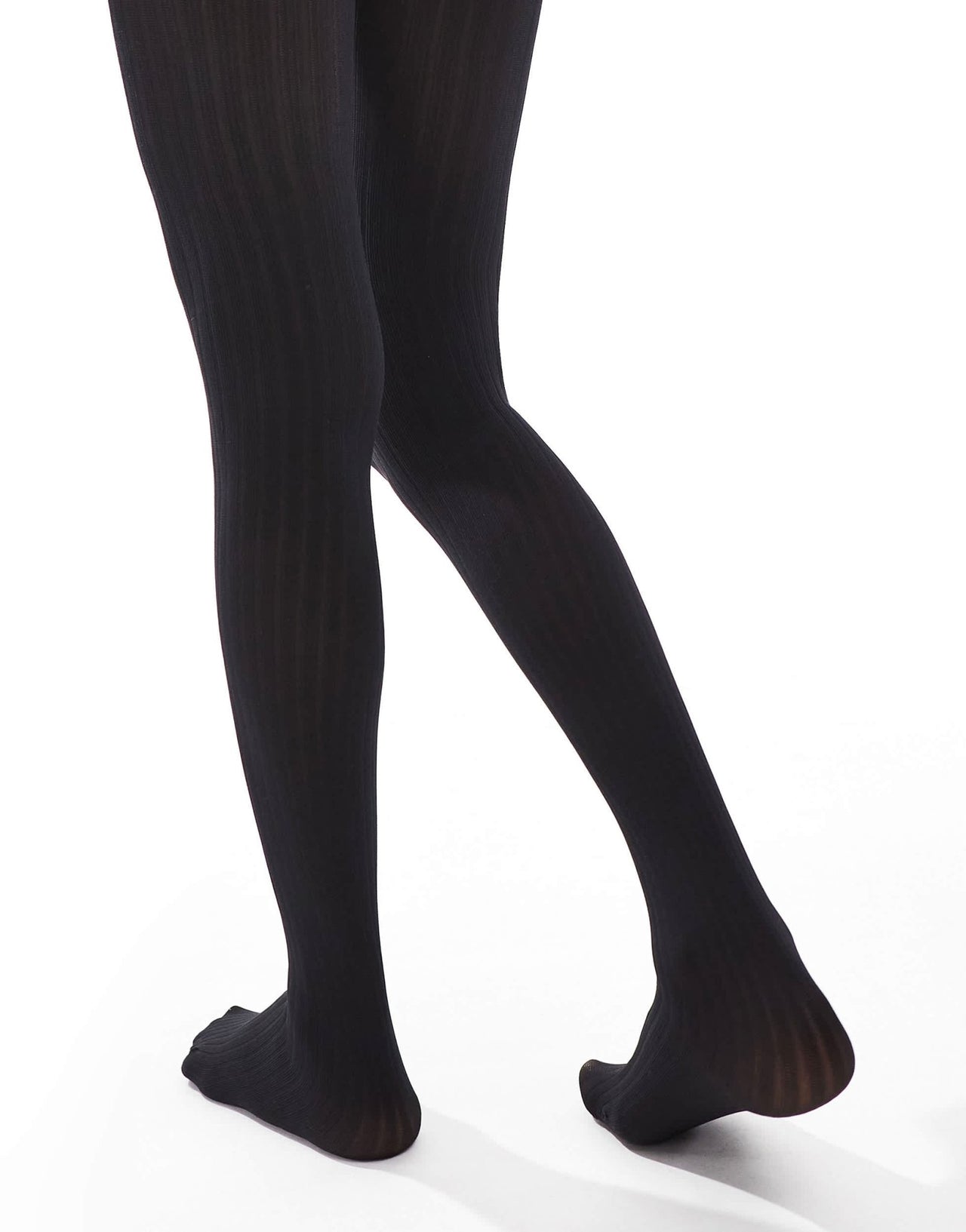 ASOS DESIGN ribbed tights in black - ASOS Sample Sale