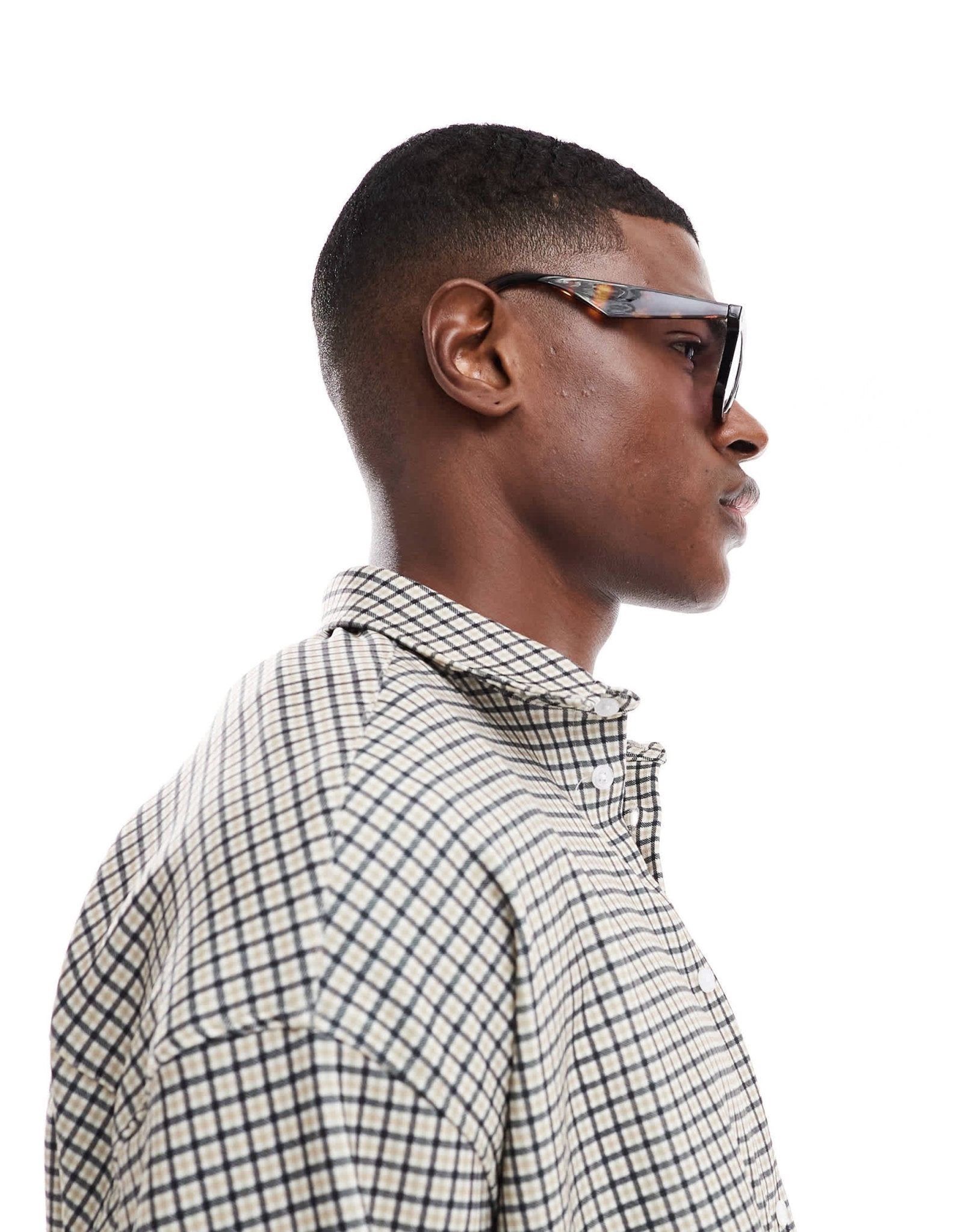 ASOS DESIGN round sunglasses in tortoise shell with pink lens - ASOS Sample Sale