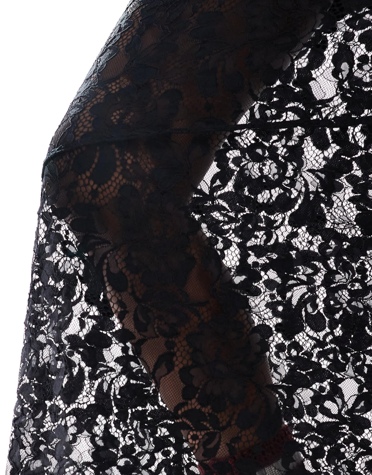 ASOS DESIGN seam detail lace maxi skirt with mini lining in black - ASOS Sample Sale