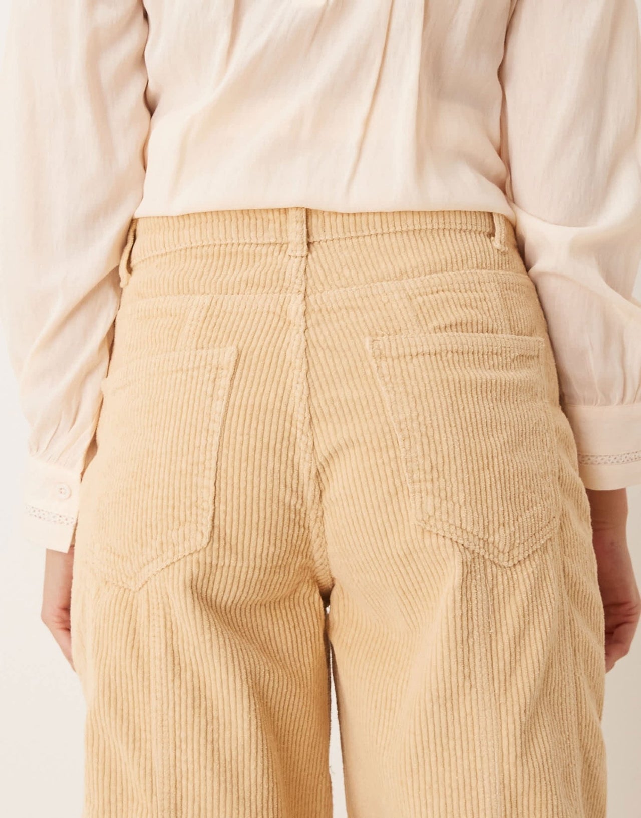 ASOS DESIGN seamed cinch jean in brown corduroy - ASOS Sample Sale