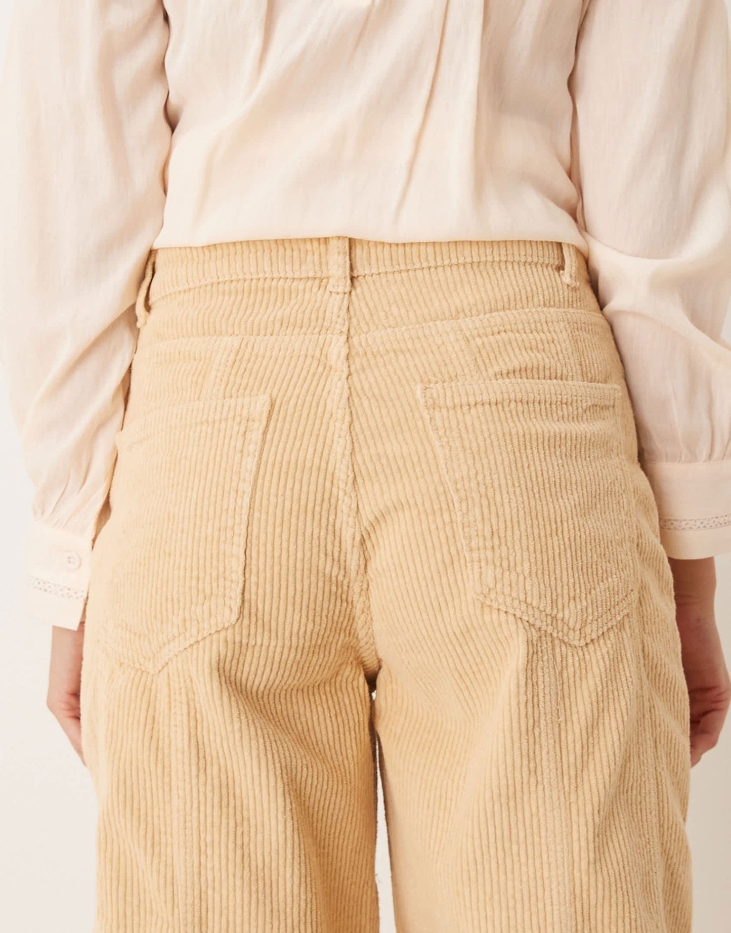 ASOS DESIGN seamed cinch jean in brown corduroy - ASOS Sample Sale