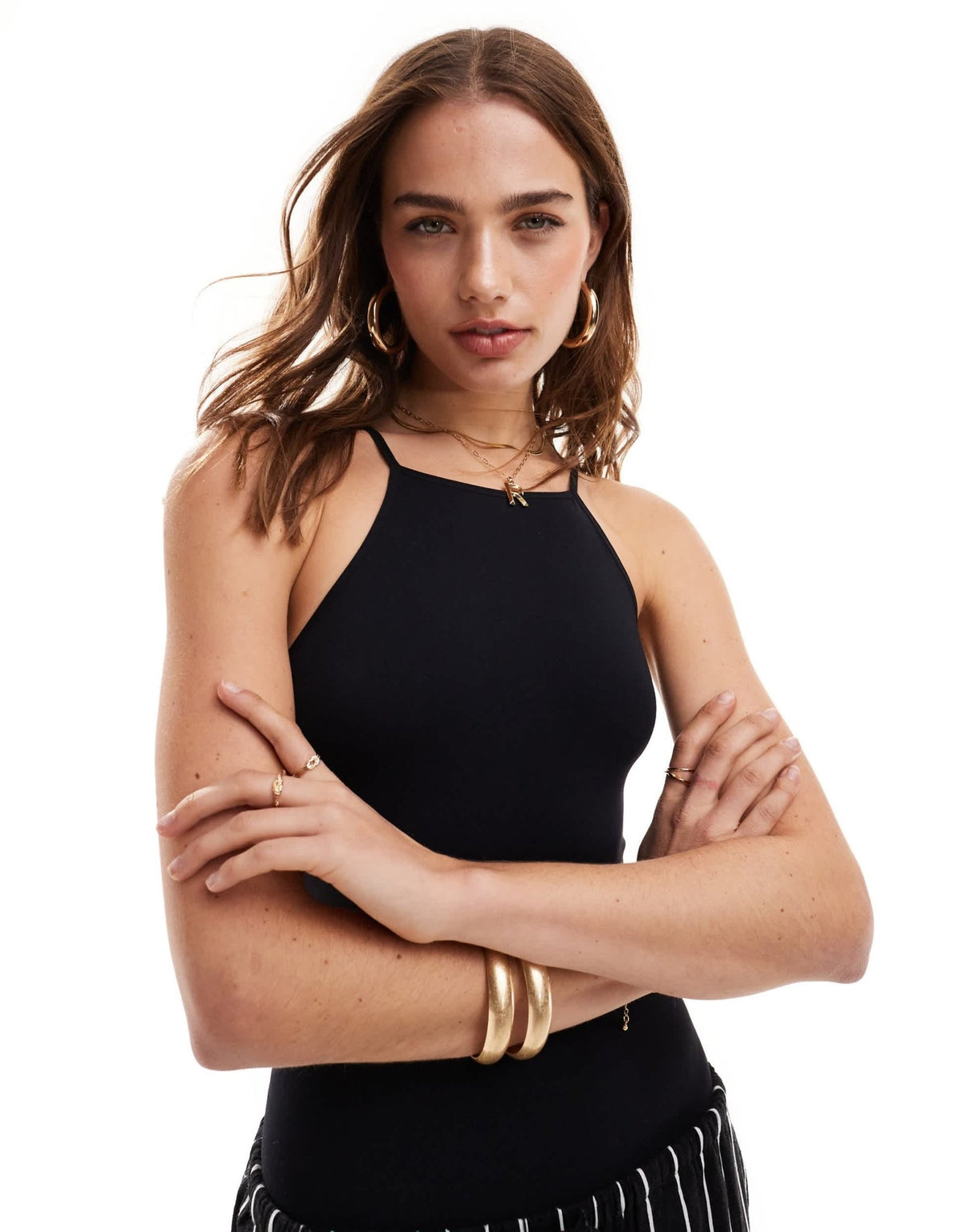ASOS DESIGN seamless sculpting 90s square neck bodysuit in black - ASOS Sample Sale