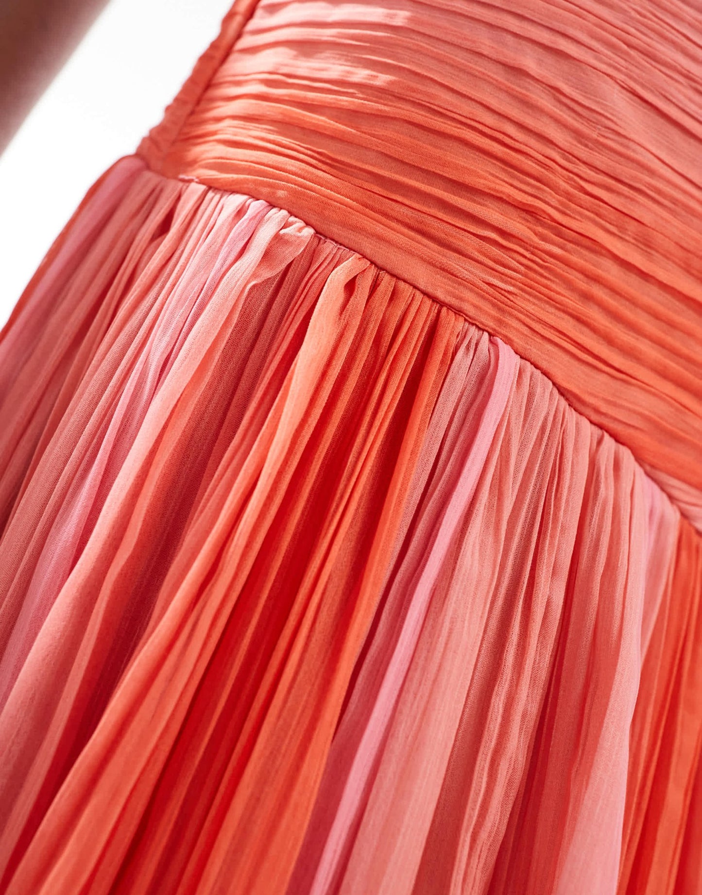 ASOS DESIGN shirred bodice midi dress in pink and red stripe - ASOS Sample Sale