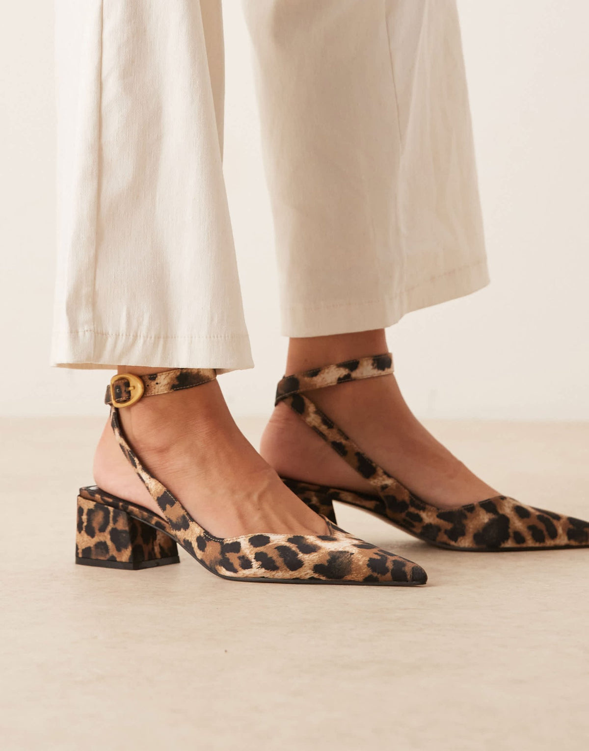 ASOS DESIGN Sienna mid block heel shoes in leopard print - ASOS Sample Sale