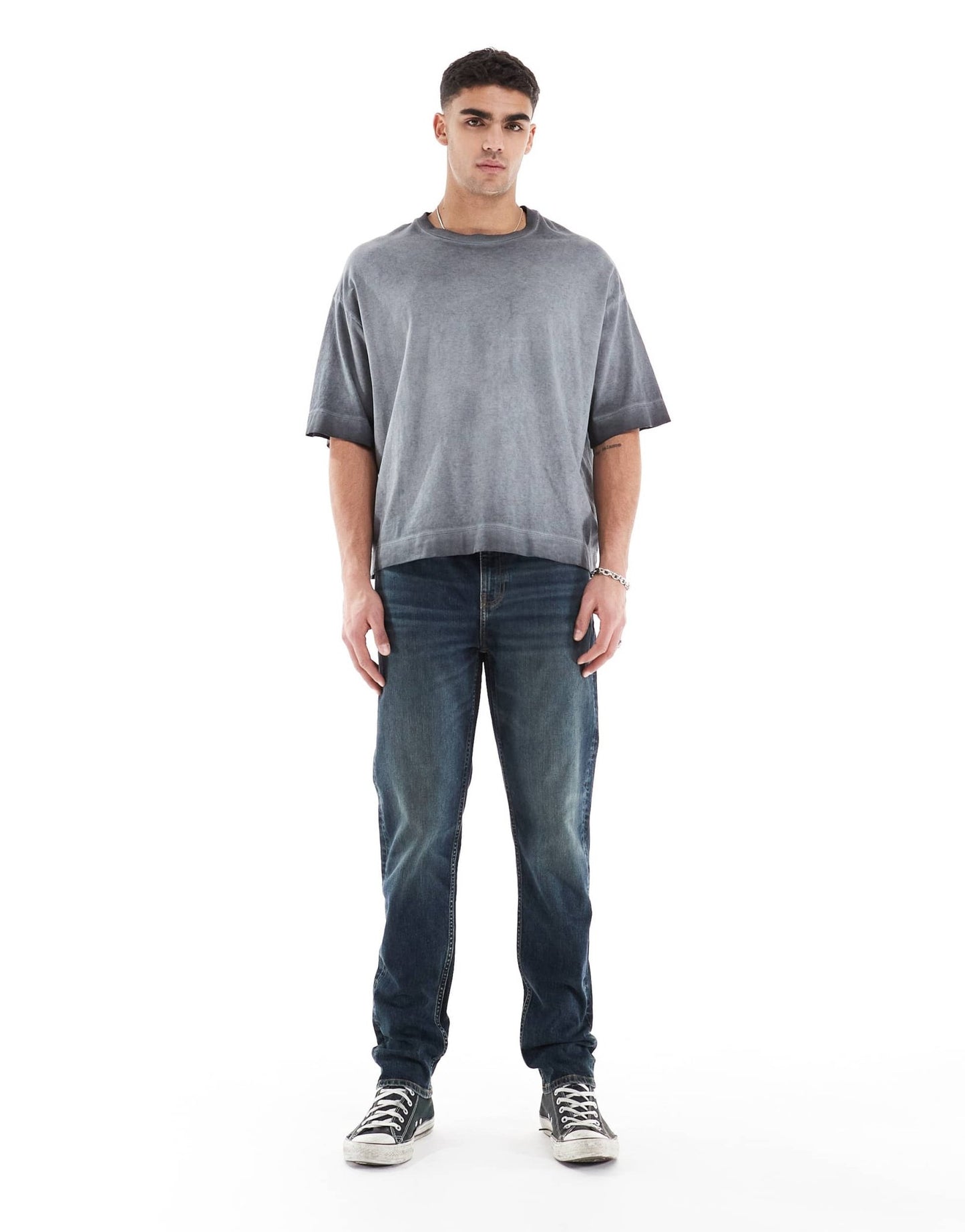 ASOS DESIGN skinny jeans in mid wash blue - ASOS Sample Sale