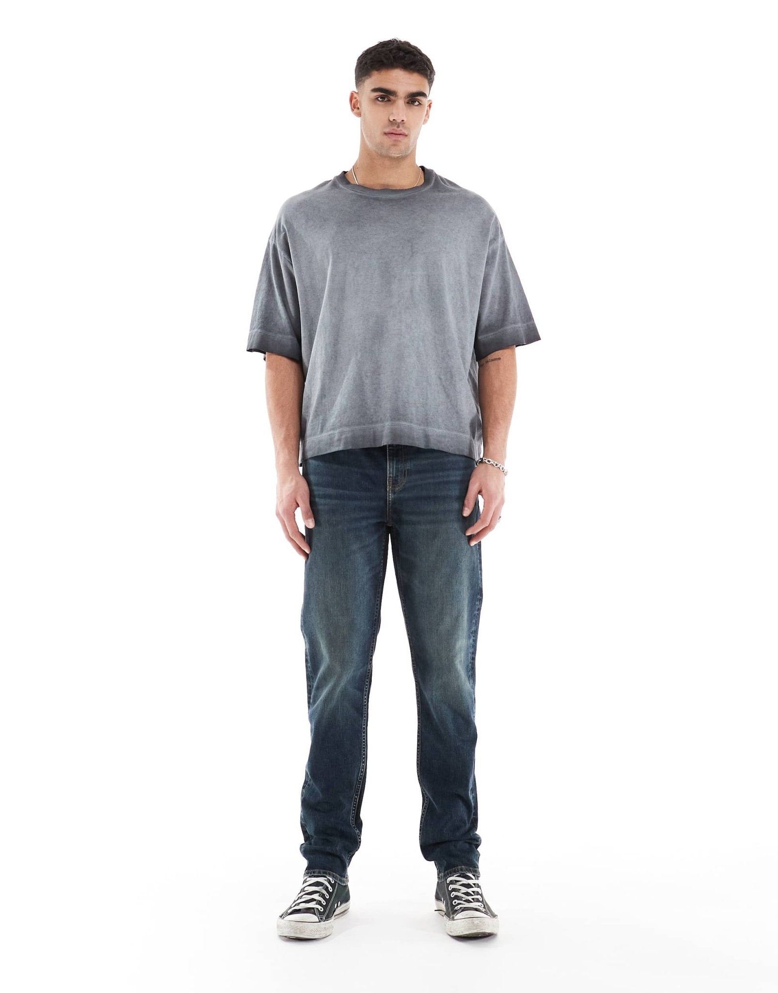 ASOS DESIGN skinny jeans in mid wash blue - ASOS Sample Sale