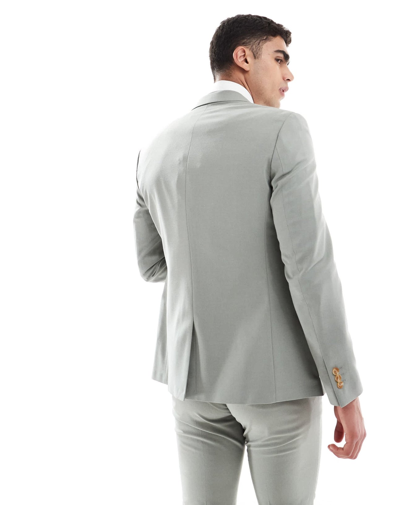 ASOS DESIGN skinny suit jacket in light green - ASOS Sample Sale