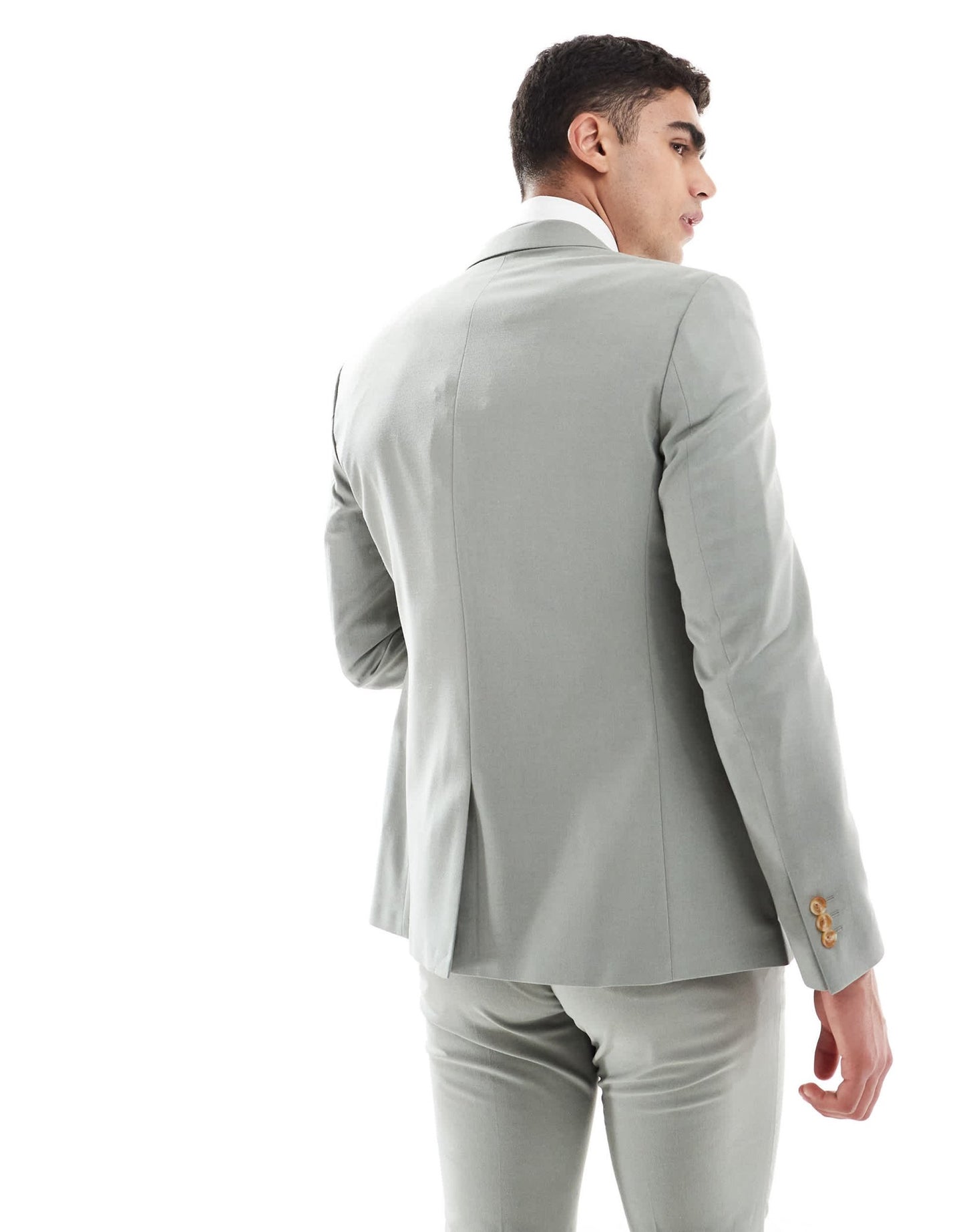 ASOS DESIGN skinny suit jacket in light green - ASOS Sample Sale