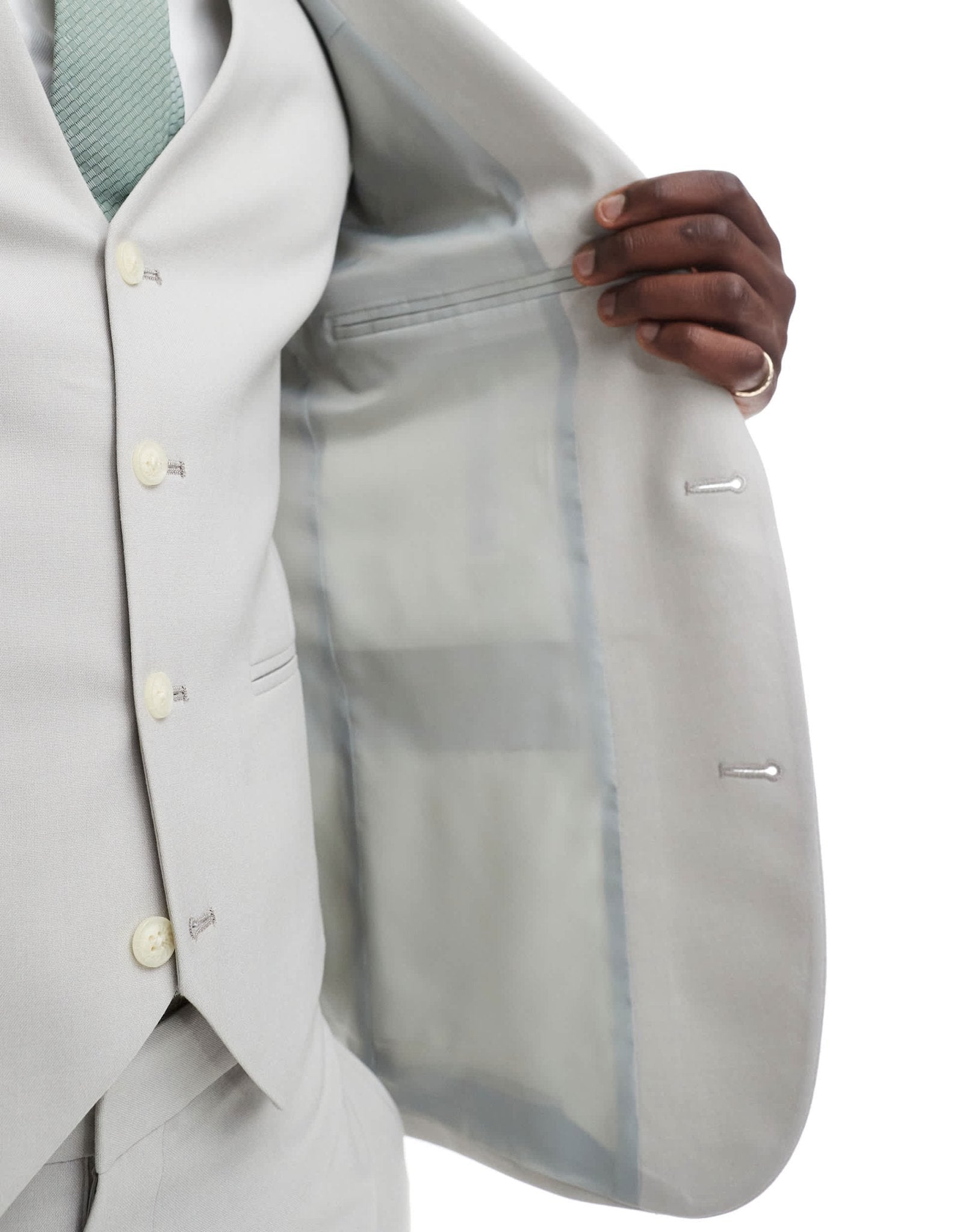 ASOS DESIGN skinny suit jacket in light grey - ASOS Sample Sale