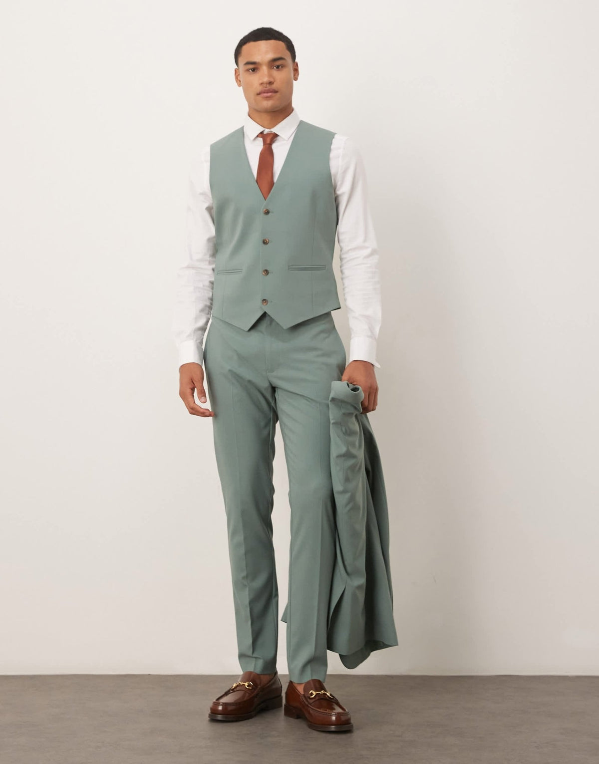 ASOS DESIGN skinny suit trousers in green - ASOS Sample Sale