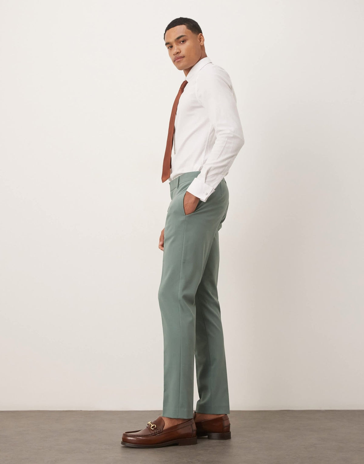 ASOS DESIGN skinny suit trousers in green - ASOS Sample Sale