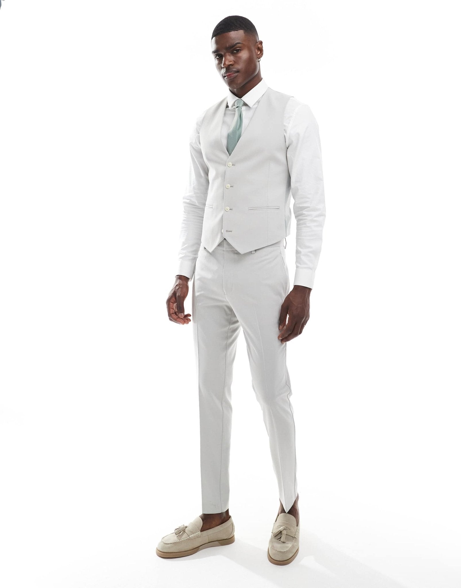 ASOS DESIGN skinny suit trousers in light grey - ASOS Sample Sale