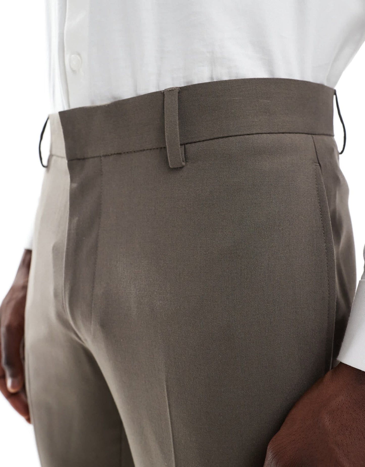 ASOS DESIGN skinny suit trousers in mink brown - ASOS Sample Sale