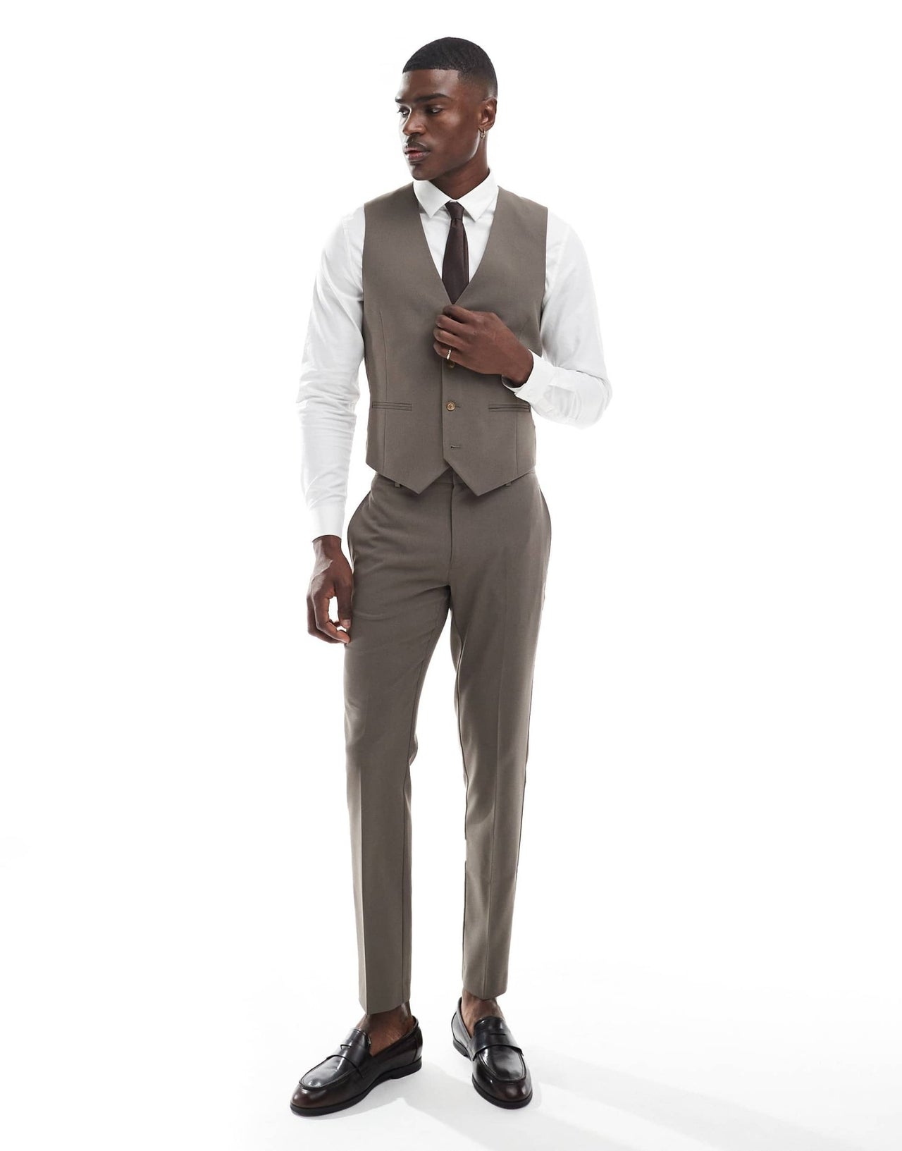ASOS DESIGN skinny suit trousers in mink brown - ASOS Sample Sale
