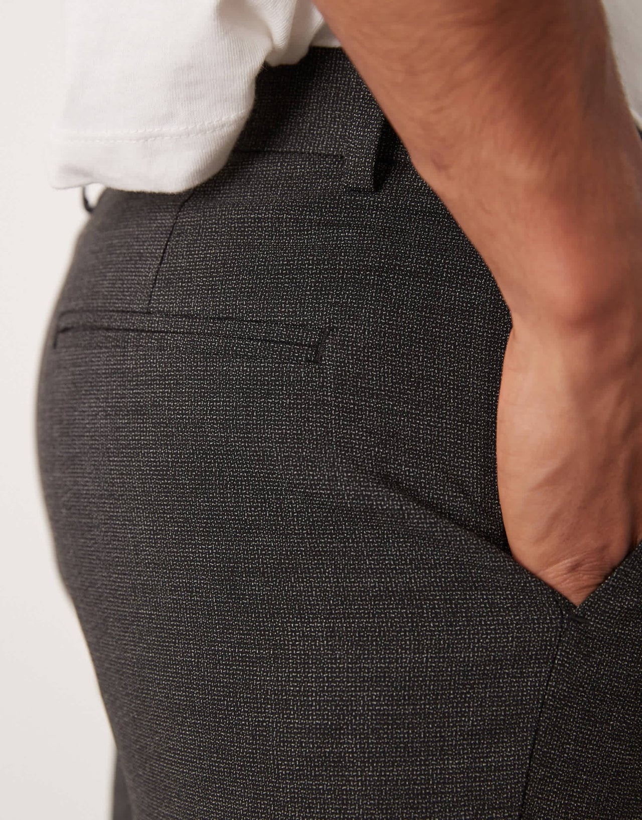 ASOS DESIGN skinny suit trousers in salt and pepper texture - ASOS Sample Sale