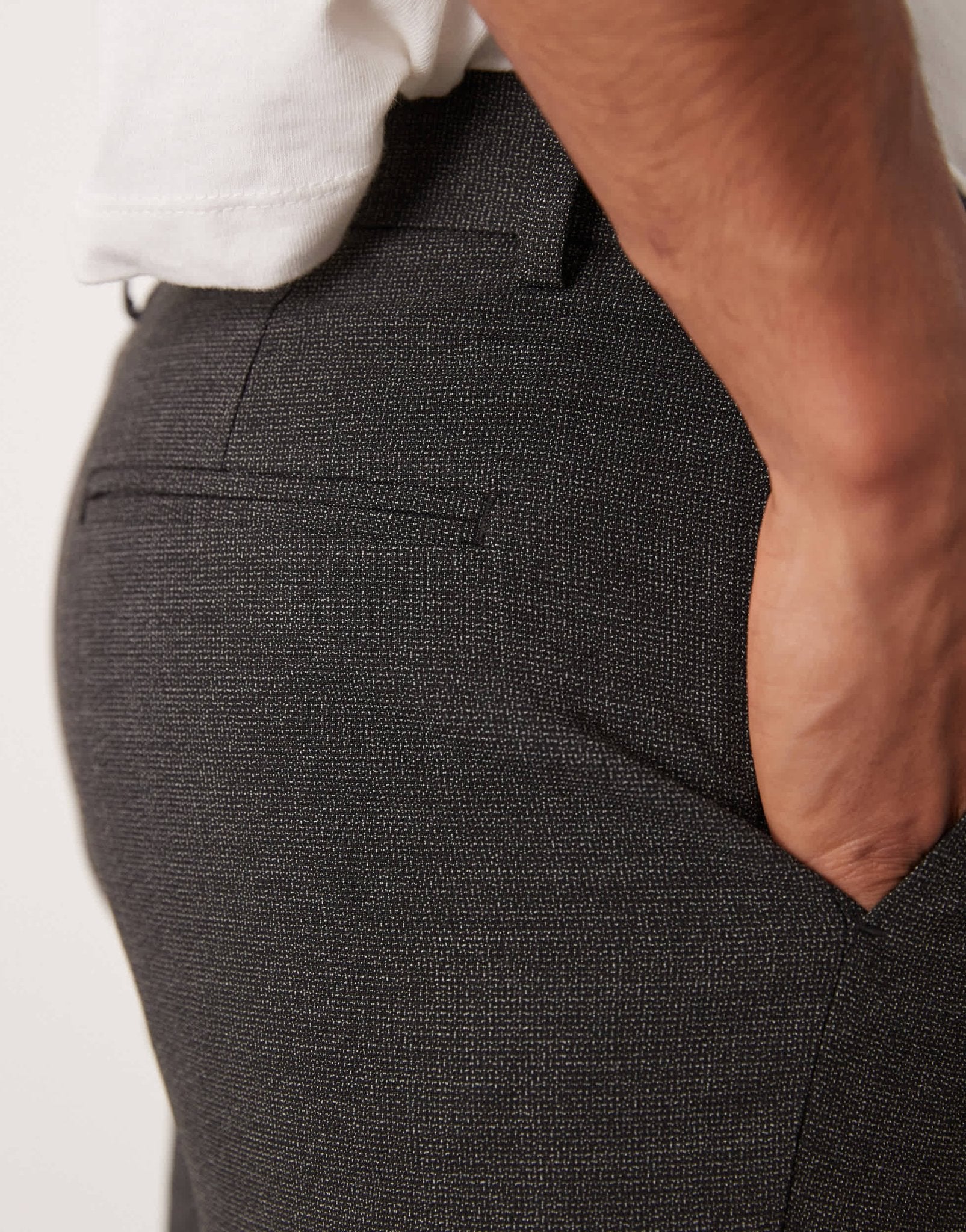 ASOS DESIGN skinny suit trousers in salt and pepper texture - ASOS Sample Sale
