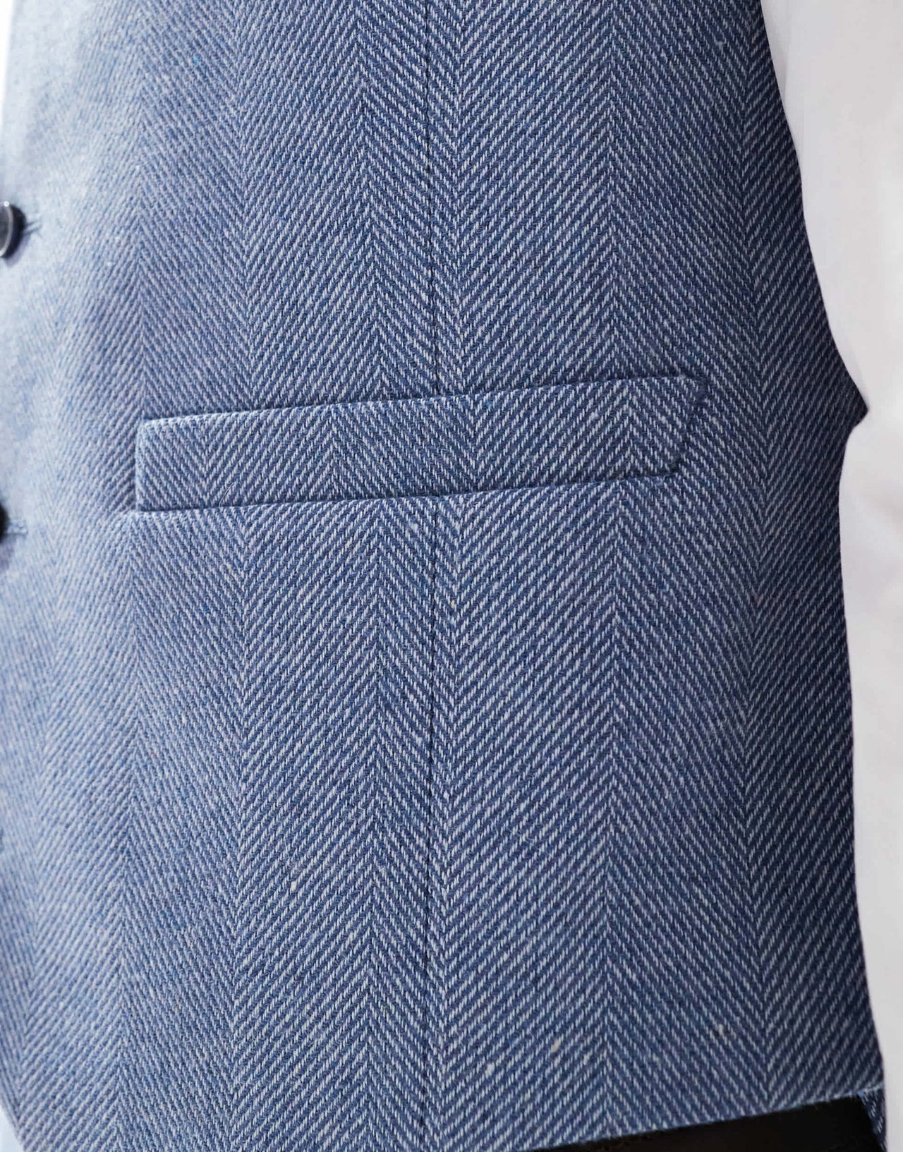 ASOS DESIGN skinny suit waistcoat with wool in blue - ASOS Sample Sale