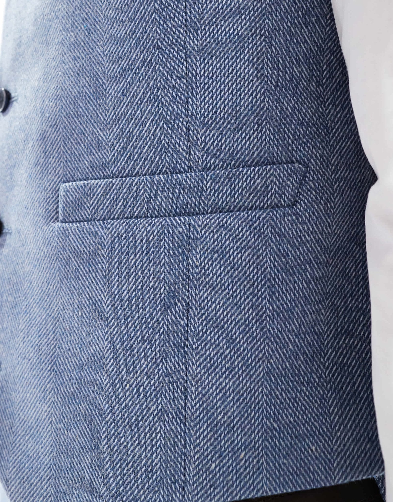ASOS DESIGN skinny suit waistcoat with wool in blue - ASOS Sample Sale