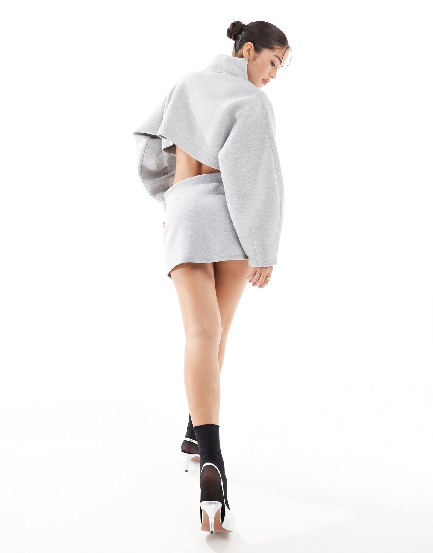 ASOS DESIGN skort in charcoal - ASOS Sample Sale