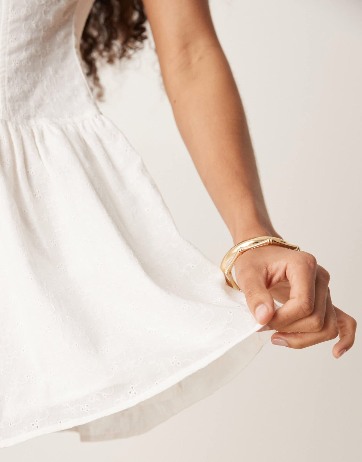 ASOS DESIGN slash neck button down dropped waist mini dress in white broderie - ASOS Sample Sale